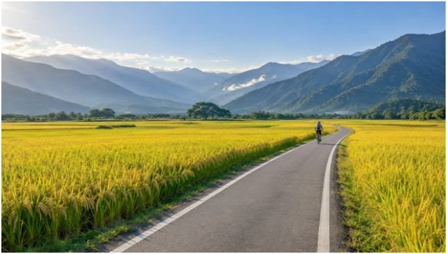 Brown Boulevard in Chishang: Pure Agricultural Splendor