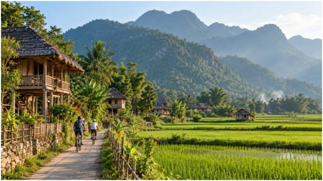 Mai Chau: Stilt Houses and Flat Basin Cycling