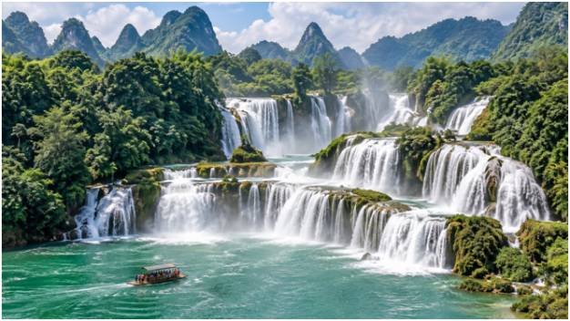 Ban Gioc Waterfall: A Border Basin Encounter