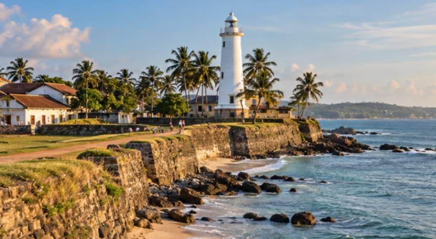 Galle Ramparts, Cobblestones, and Maritime History