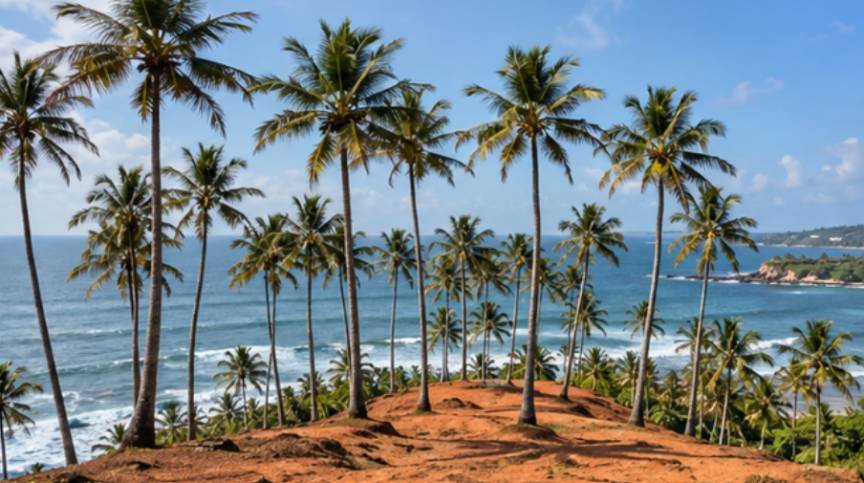 Mirissa Palm Bluffs and Open-Ocean Marine Life
