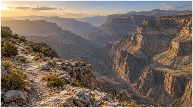 Jebel Akhdar and Jebel Shams: Summit Roads and Canyon Views