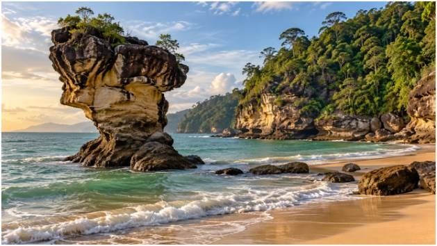 Bako National Park: Rugged Cliffs and Mangrove Wildlife
