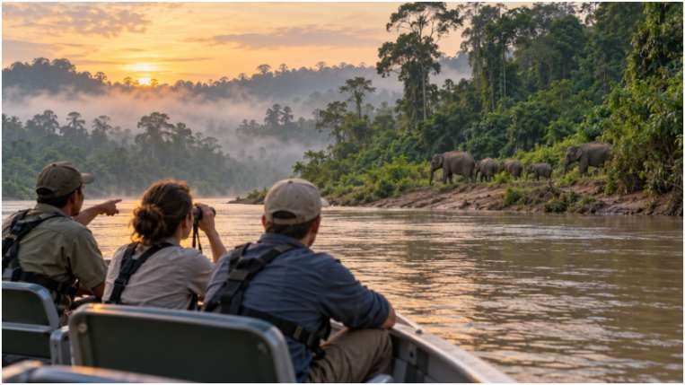 Tracking the Borneo Big Five on the Kinabatangan River