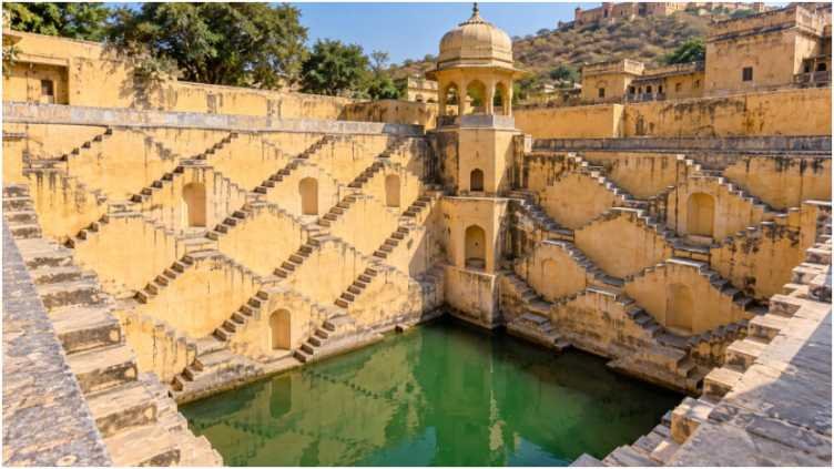 Panna Meena Ka Kund: Geometry and Dynamic Shadows